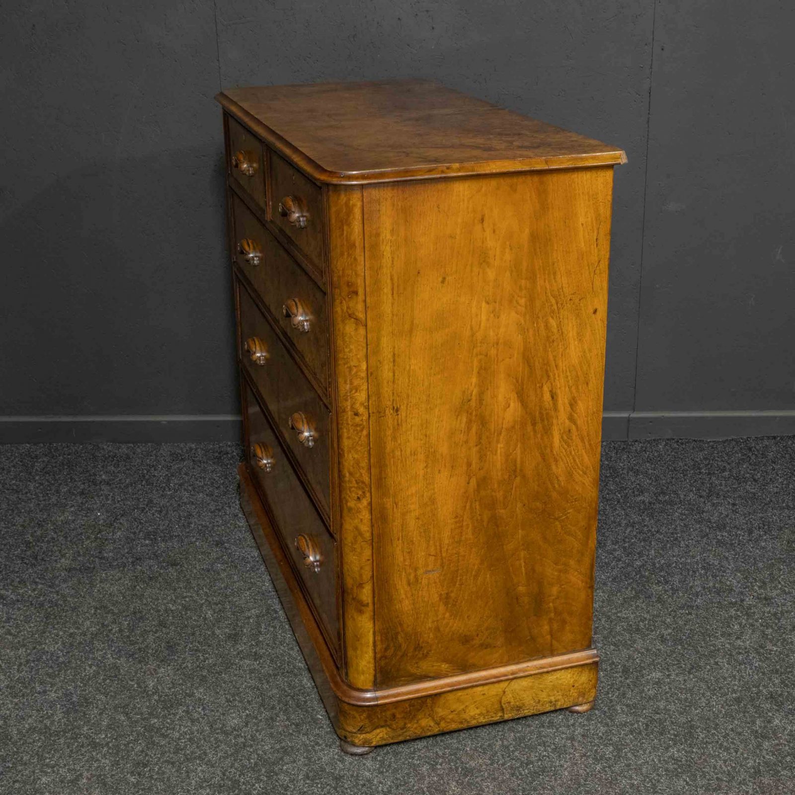 Victorian Burr Walnut Chest - Image 7