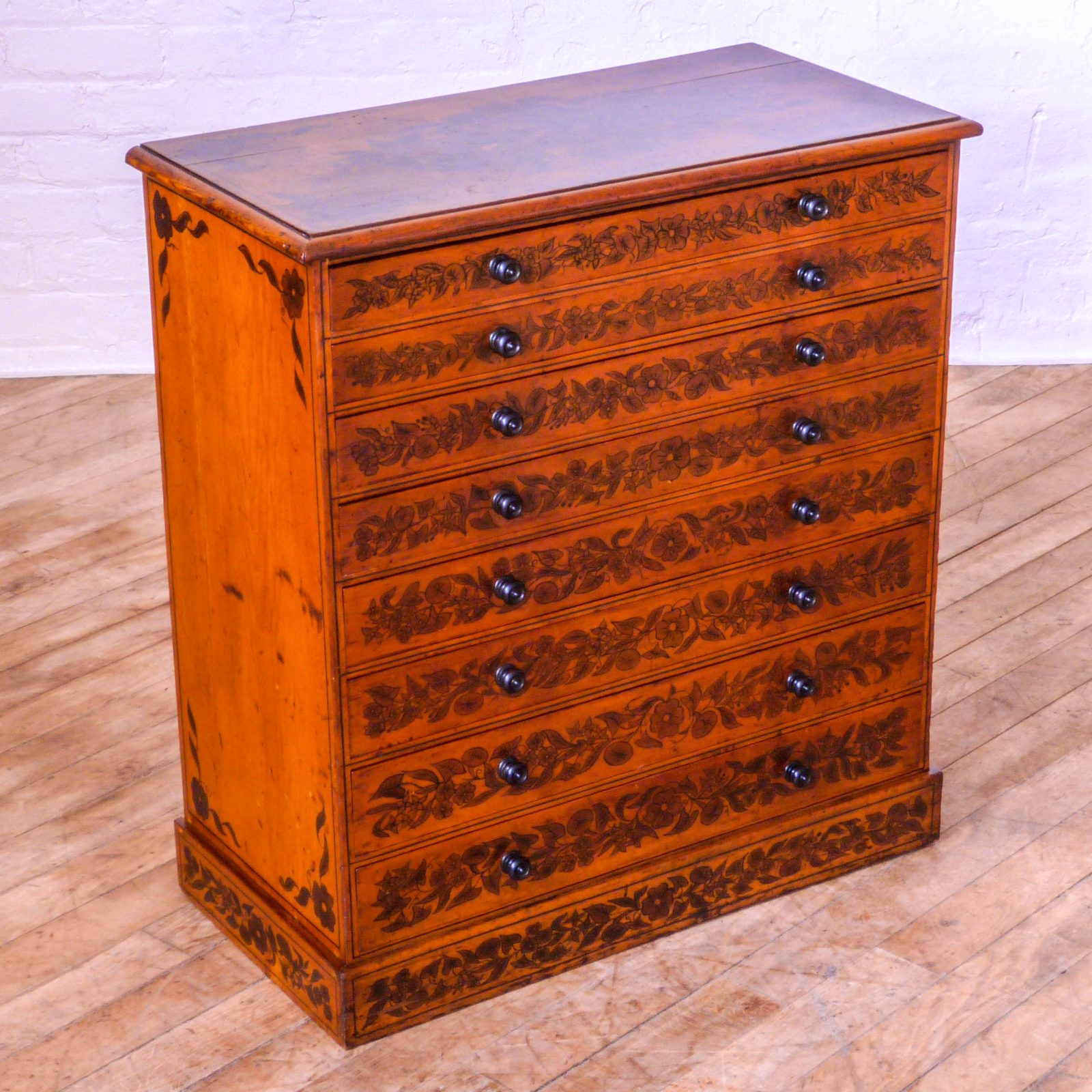 Hand Painted Victorian Chest
