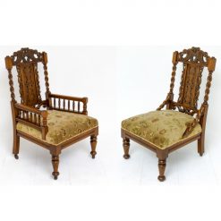 Victorian Ladies And Gents Chairs