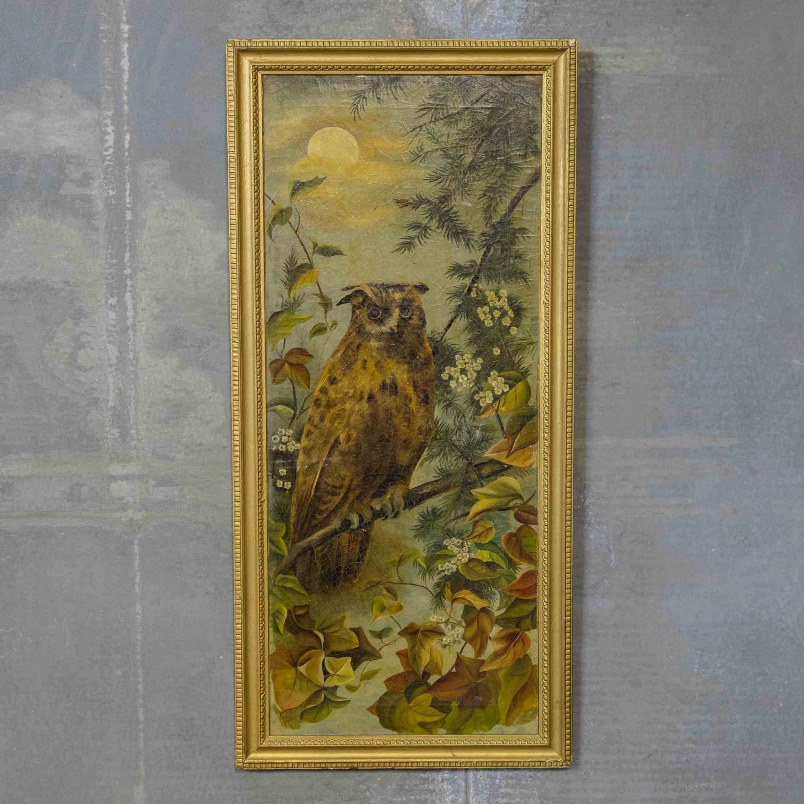 Victorian Owl Painting