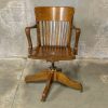 Edwardian Oak Swivel Chair