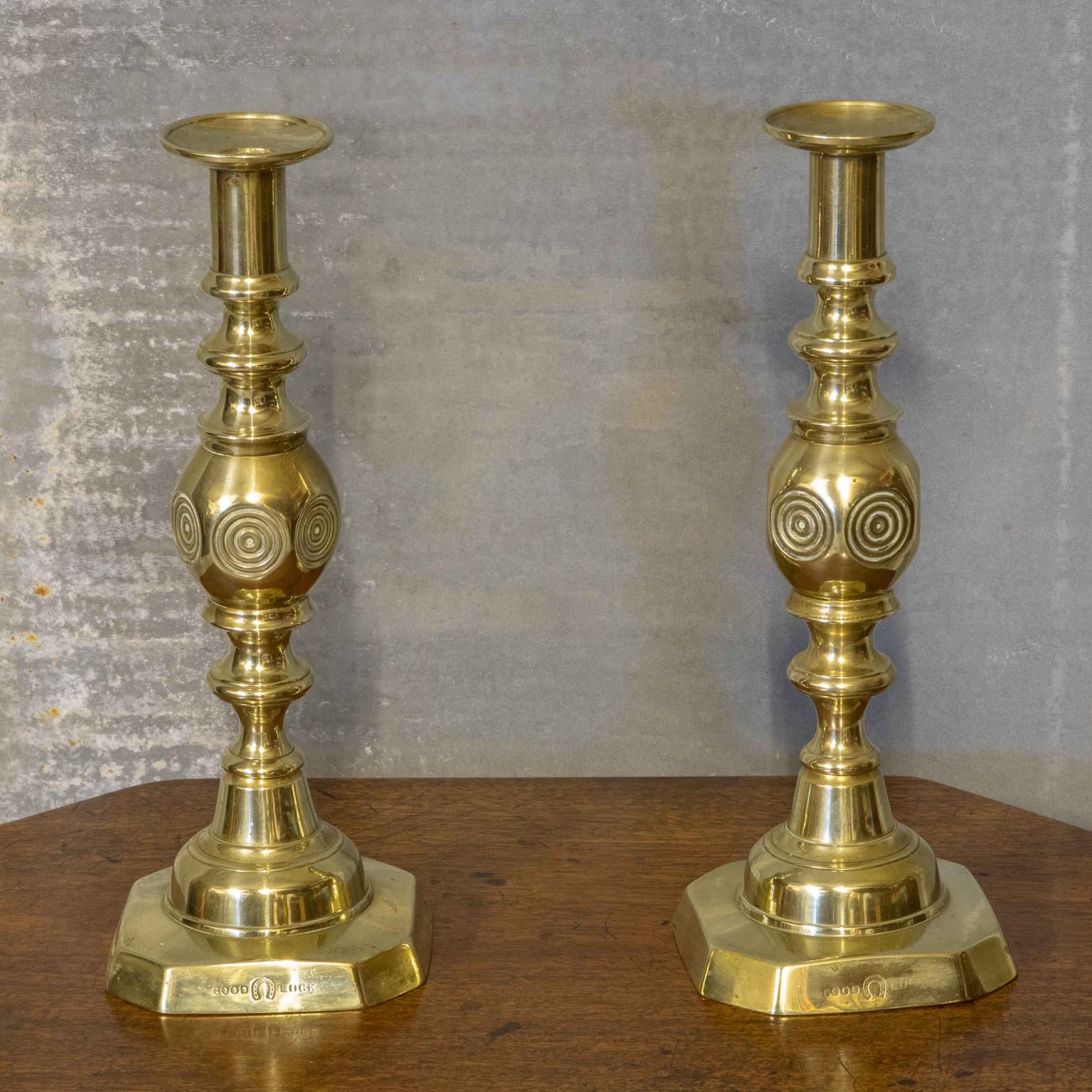 Victorian Good Luck Candlesticks