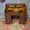 Late Victorian Oak Roll Top Desk