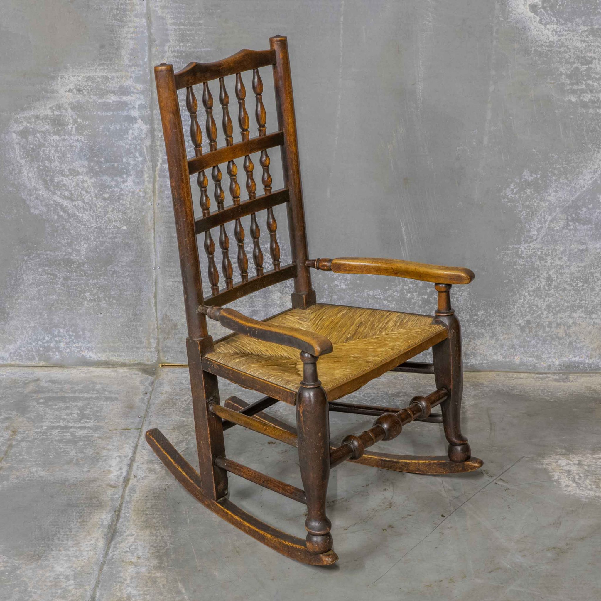 Small Spindle Back Rocker Lancashire Spindleback Rocker - Chairs - witchantiques.com