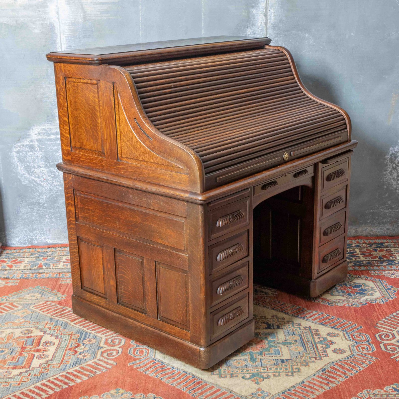 Maples & Co Roll Top Desk - Image 10