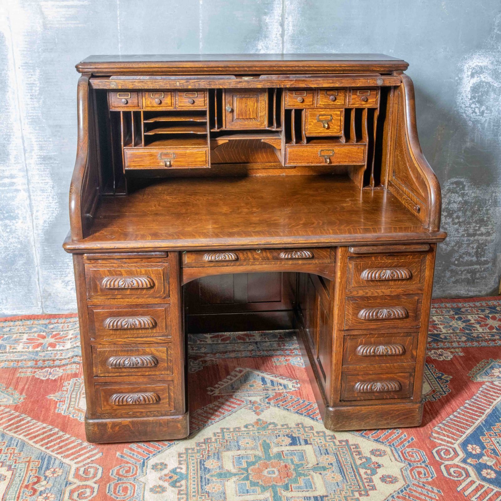 Maples & Co Roll Top Desk - Image 14