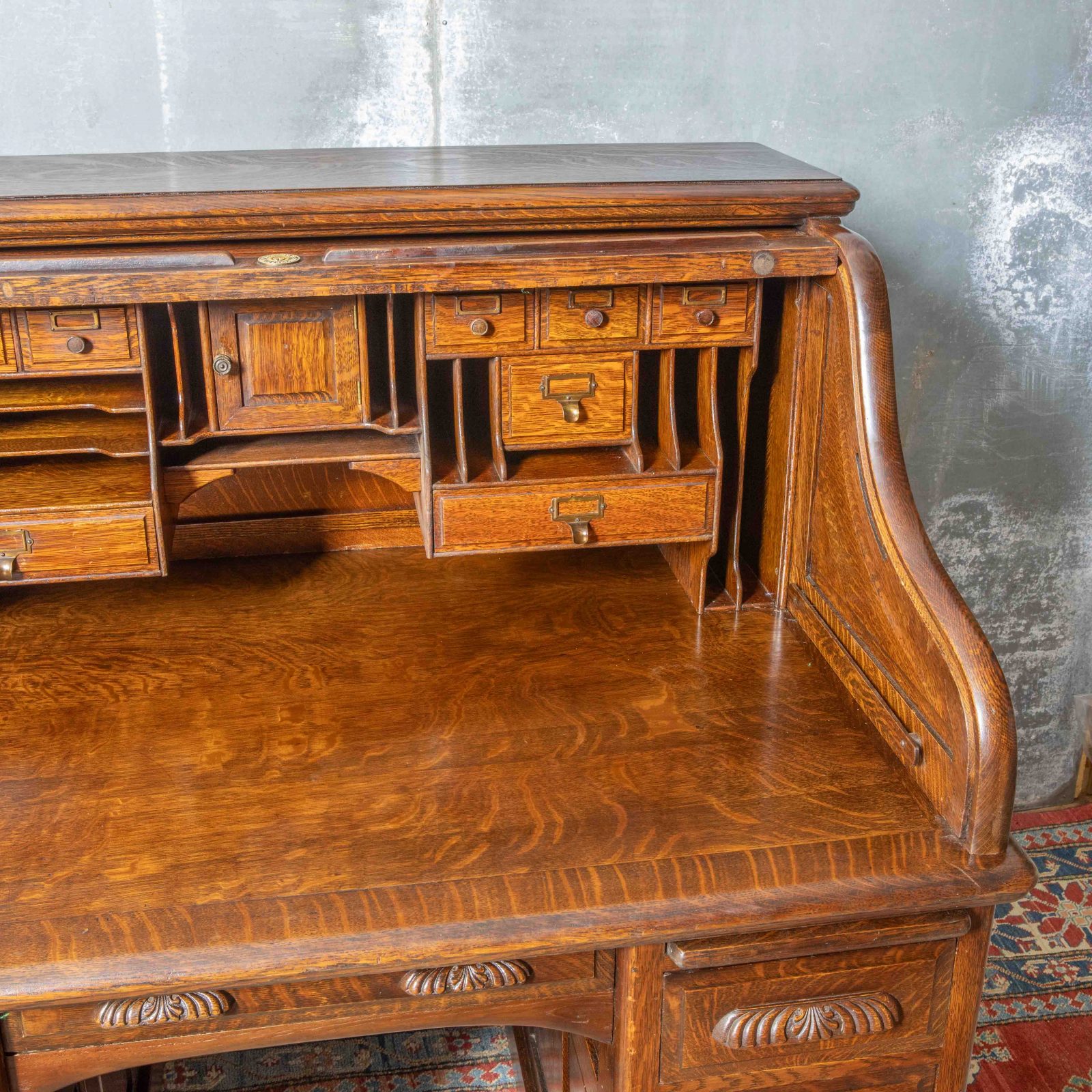 Maples & Co Roll Top Desk - Image 15