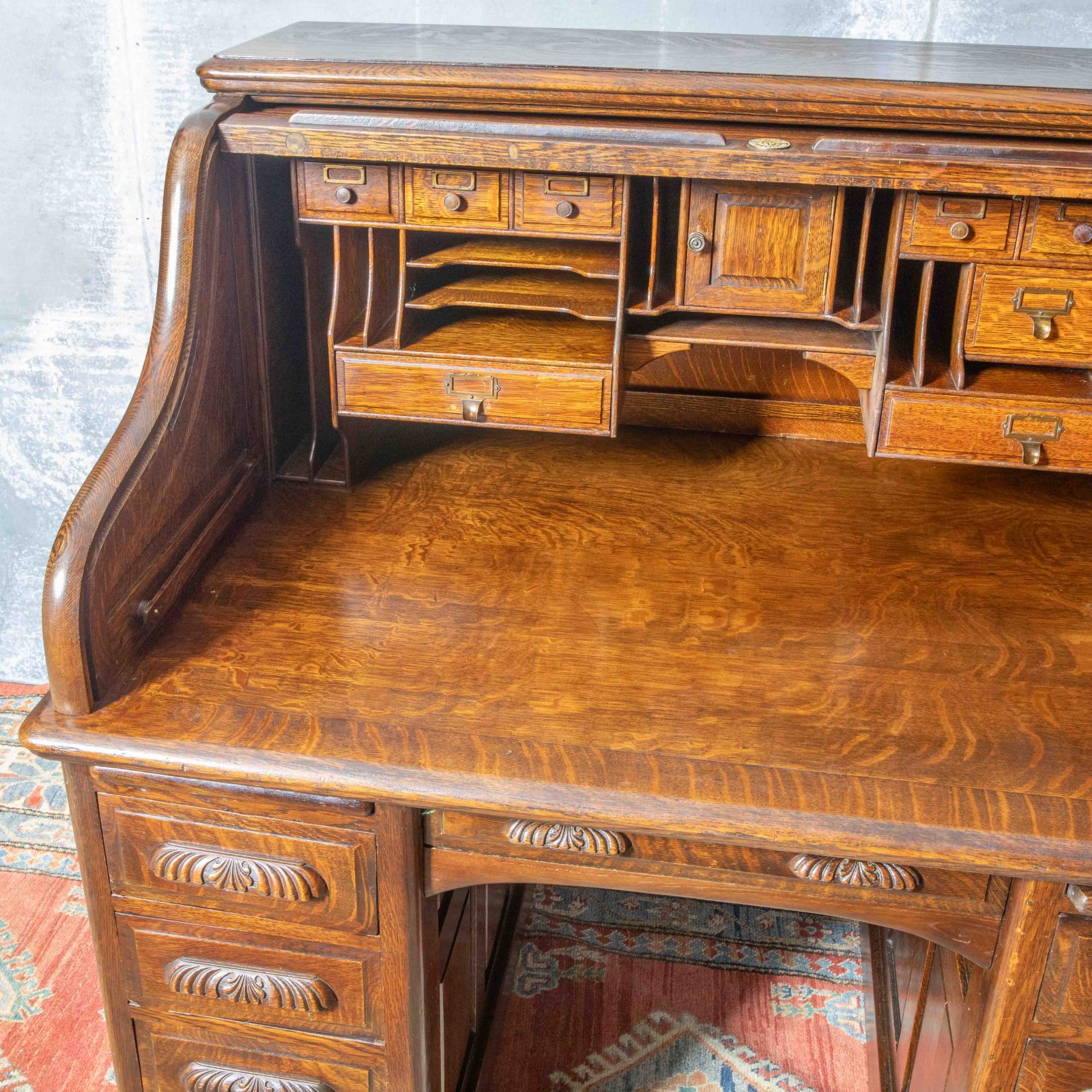 Maples & Co Roll Top Desk - Image 16