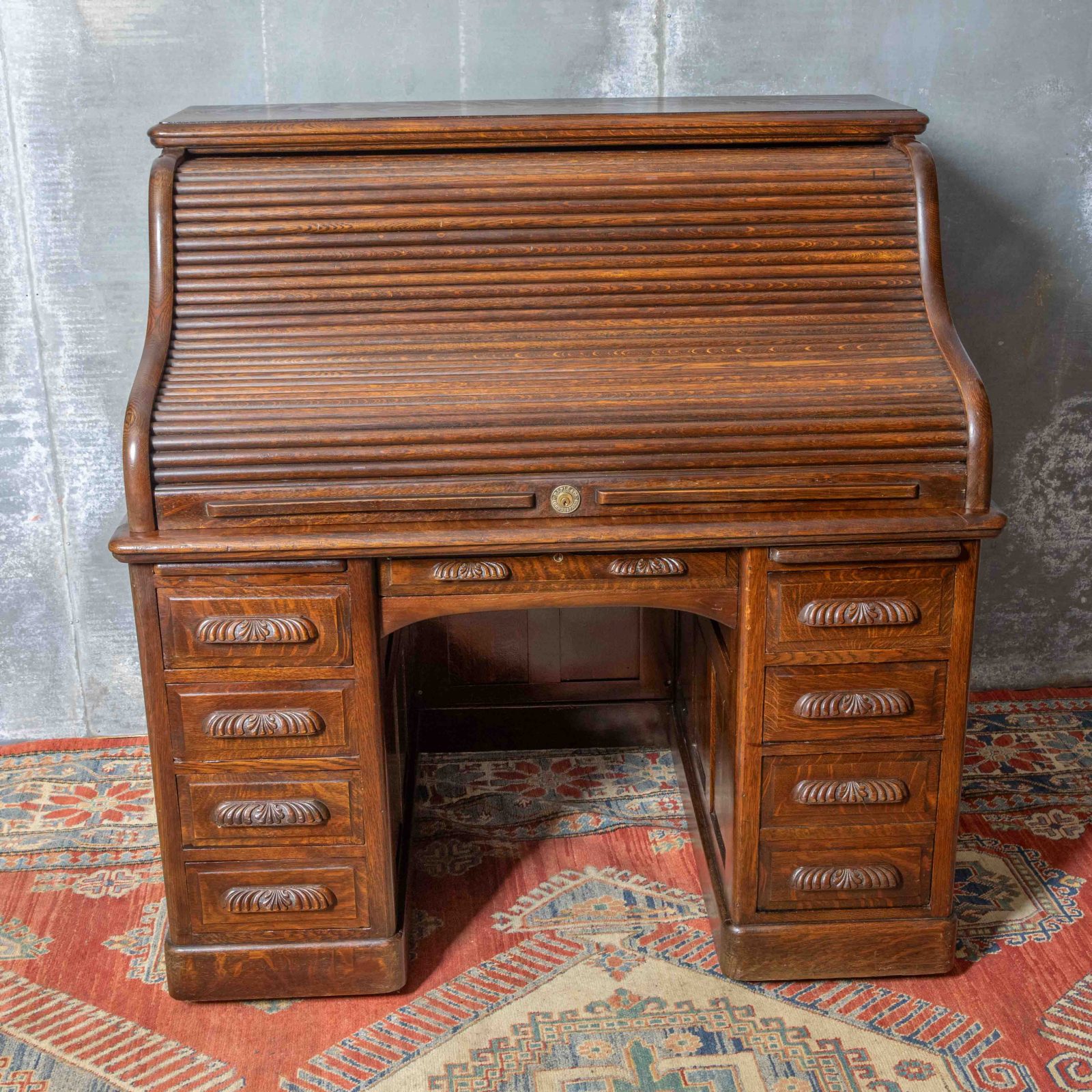 Maples & Co Roll Top Desk - Image 5