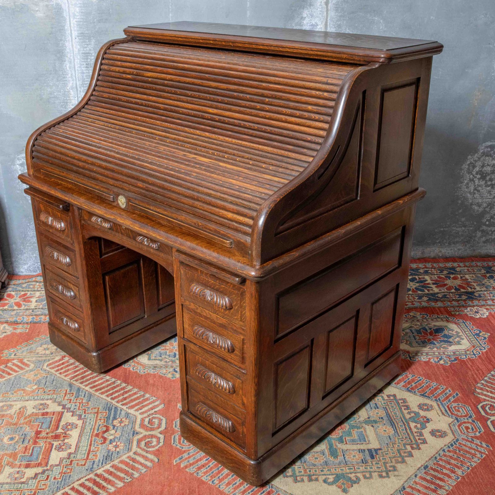 Maples & Co Roll Top Desk - Image 6