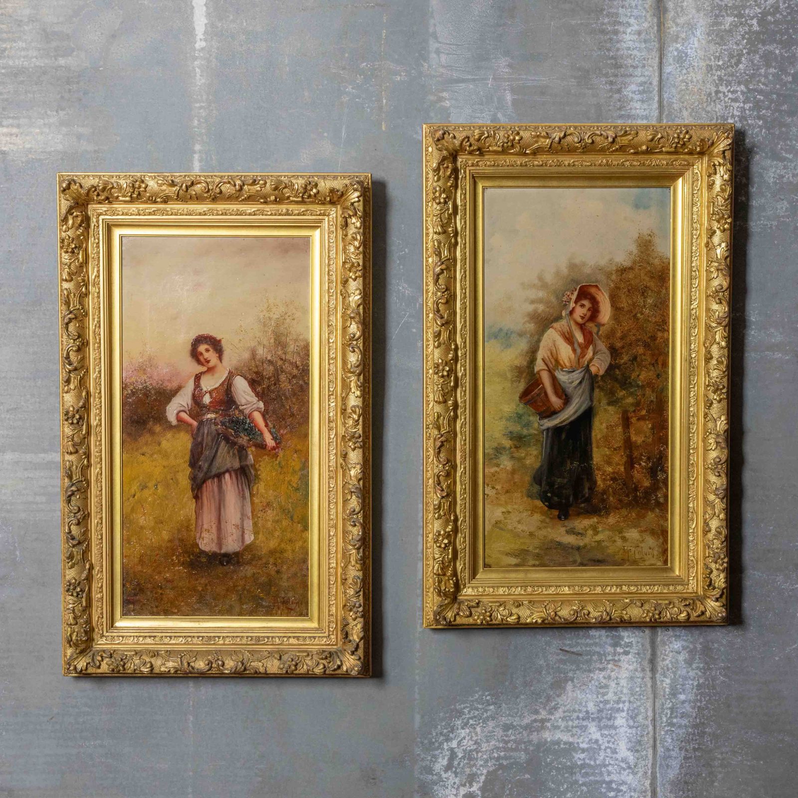 Pair of Oils on Canvas