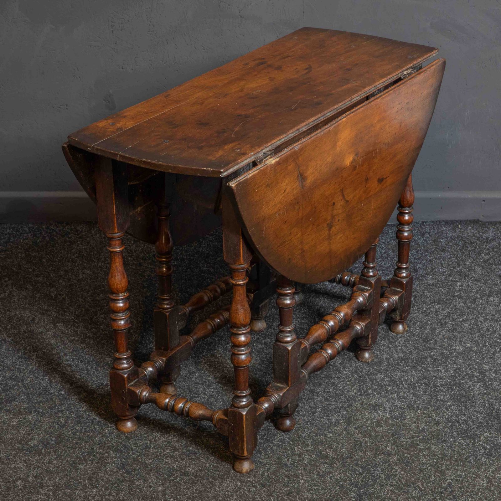 Alternative view of Red Walnut Gateleg Table