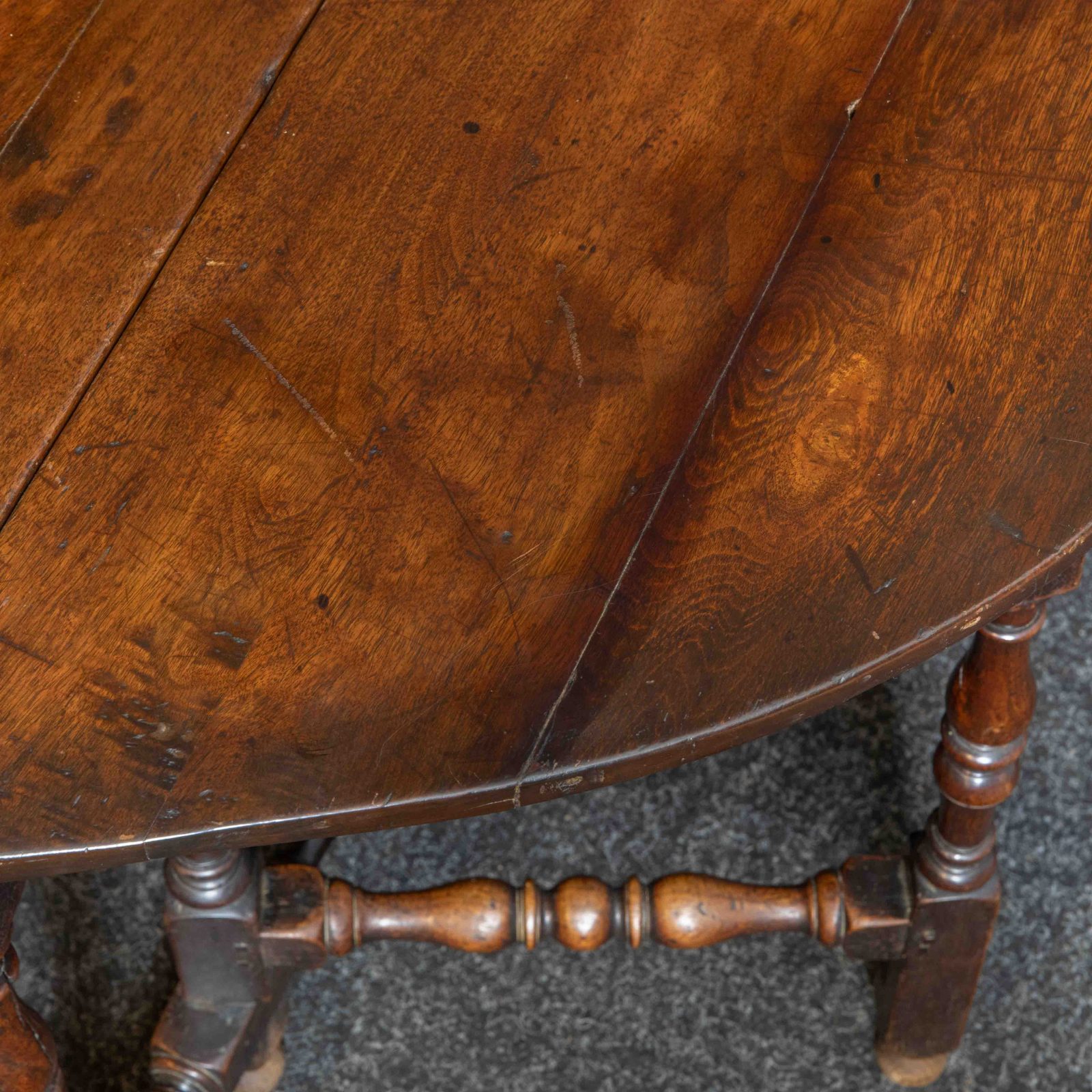 Red Walnut Gateleg Table - Image 5
