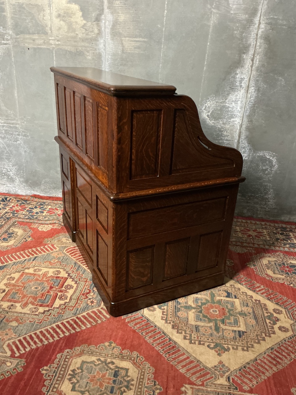 ANTIQUE ROLL TOP DESK - Image 10