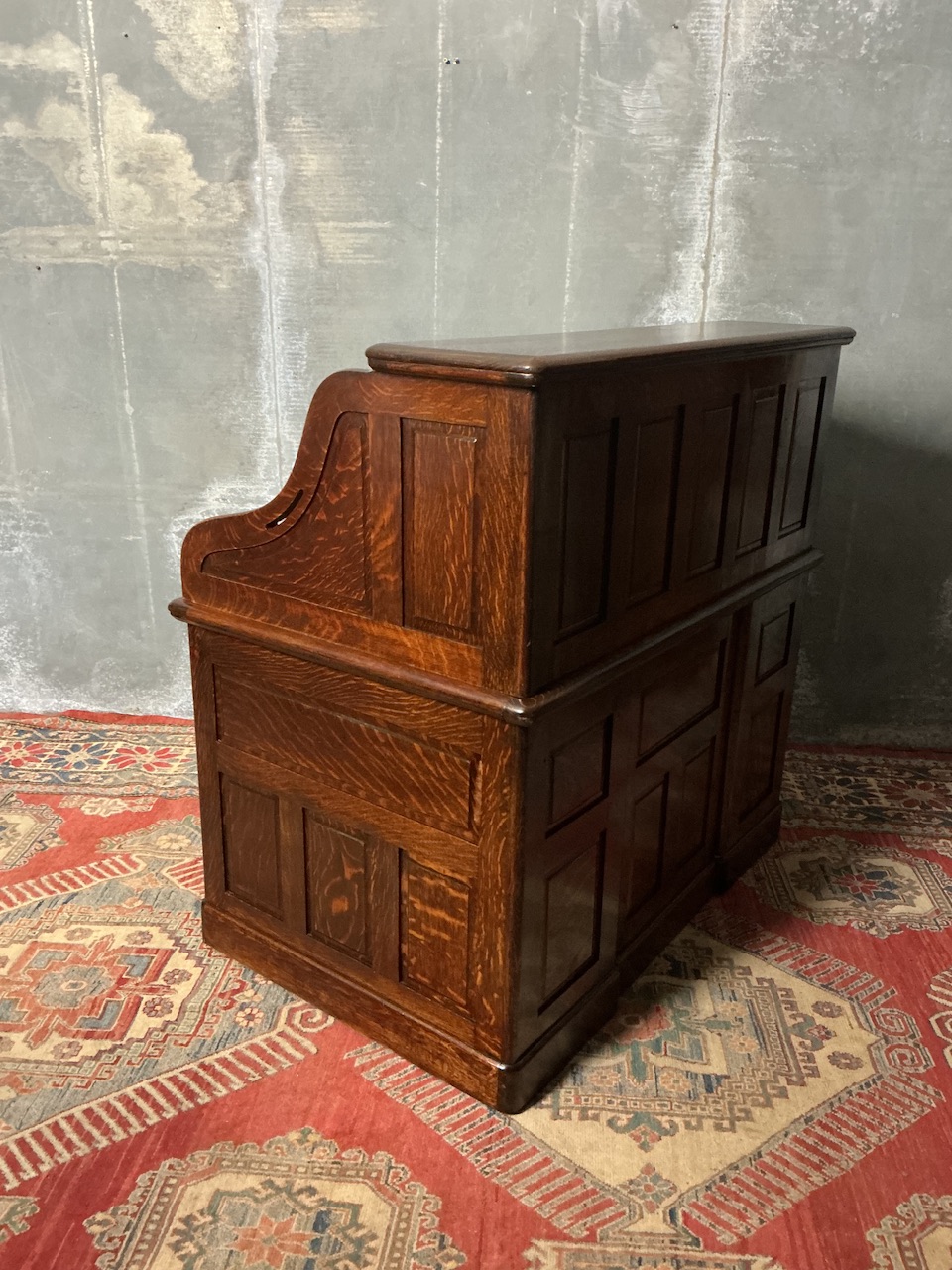 ANTIQUE ROLL TOP DESK - Image 8