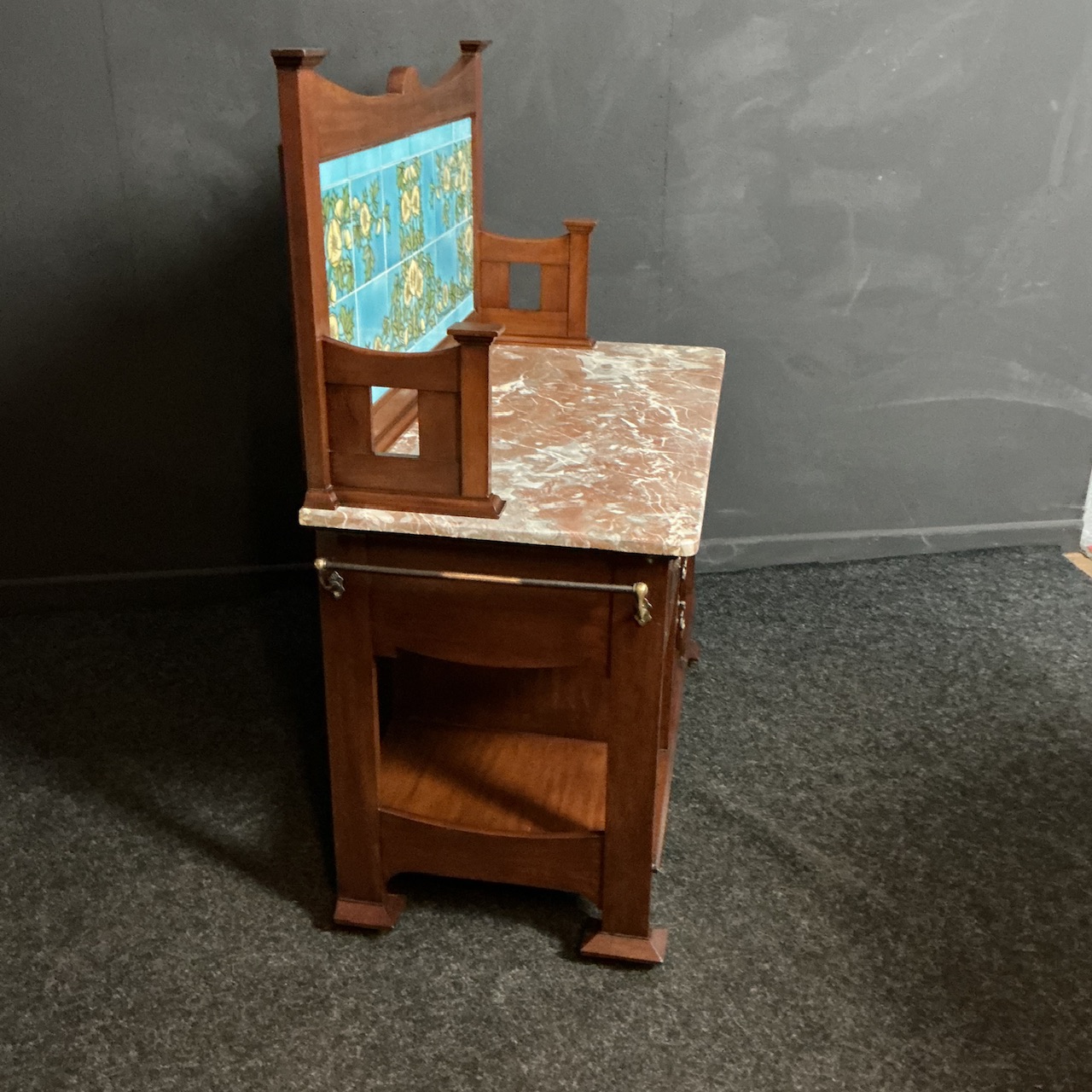 ANTIQUE ART NOUVEAU WASHSTAND - Image 3