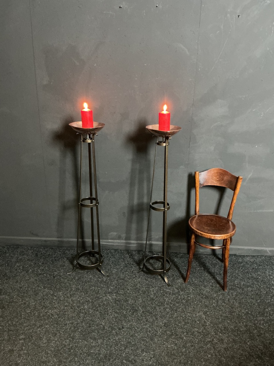 Alternative view of ART DECO TORCHERES