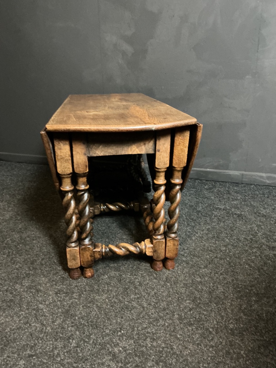 Antique Oak Gate Leg Table - Image 4