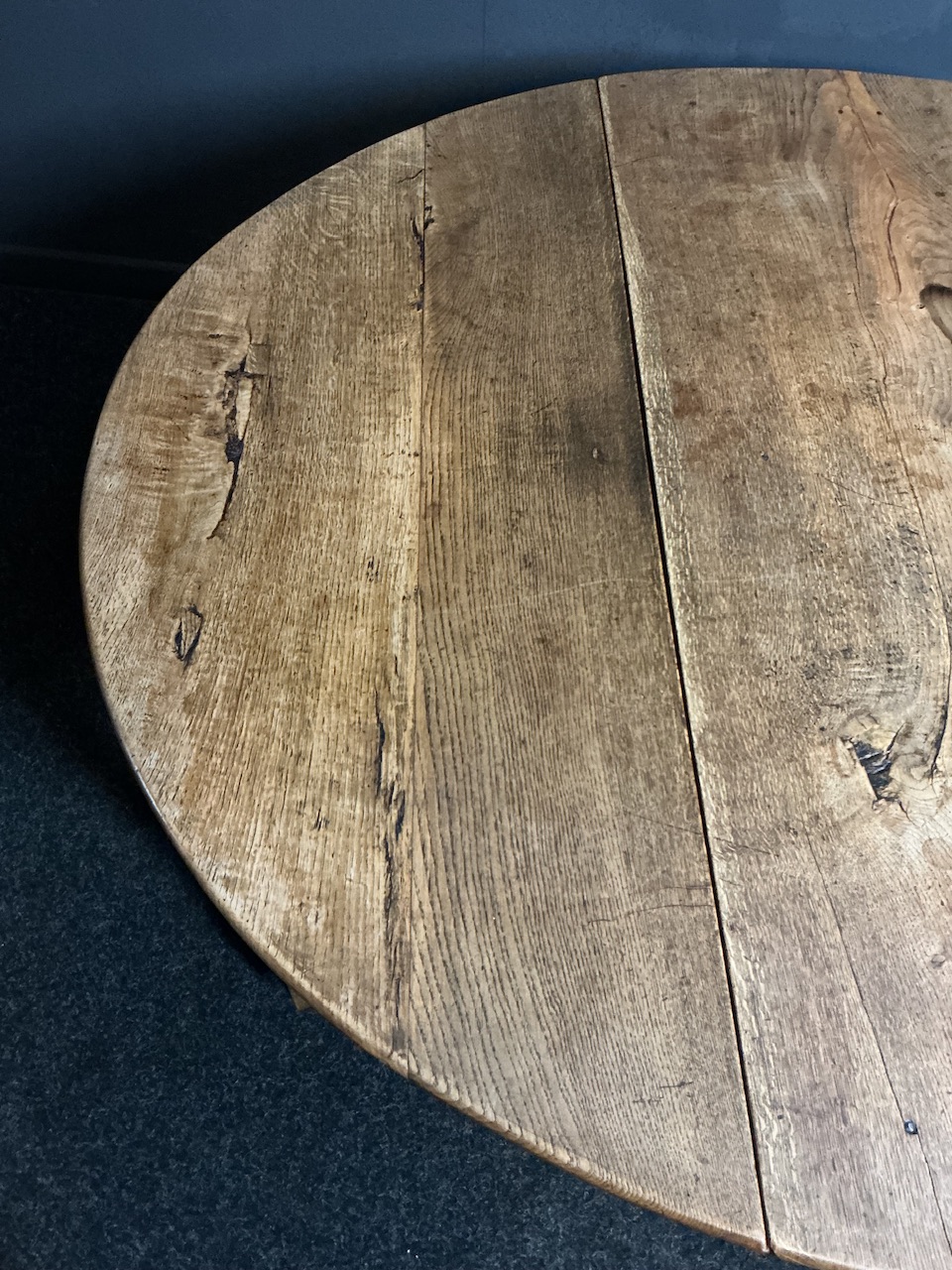 Antique Oak Gate Leg Table - Image 6