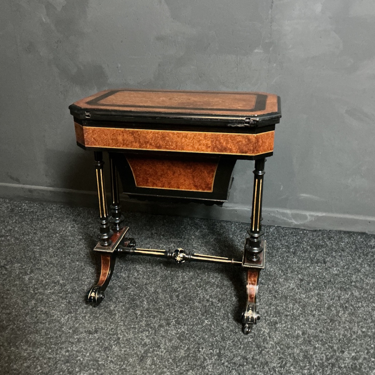 Alternative view of VICTORIAN GAMES/SEWING TABLE
