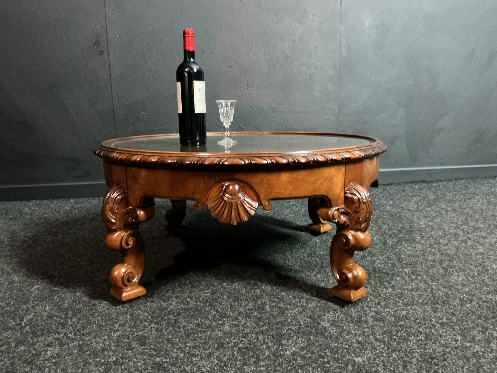 Alternative view of Round Walnut Coffee Table