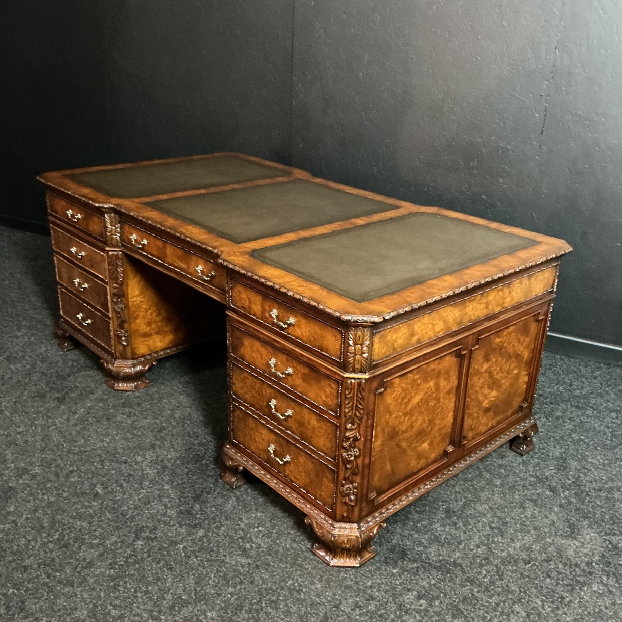 Alternative view of Burr Walnut Partners Desk