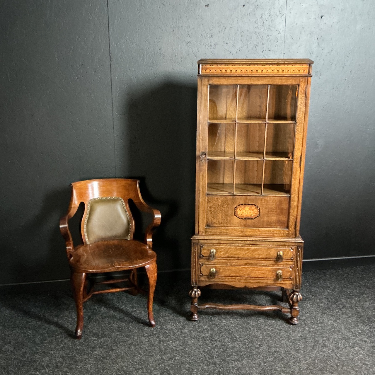 Alternative view of Antique Oak Bookcase