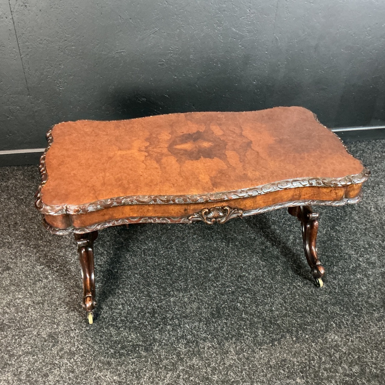 Victorian Burr Walnut Coffee Table - Image 6