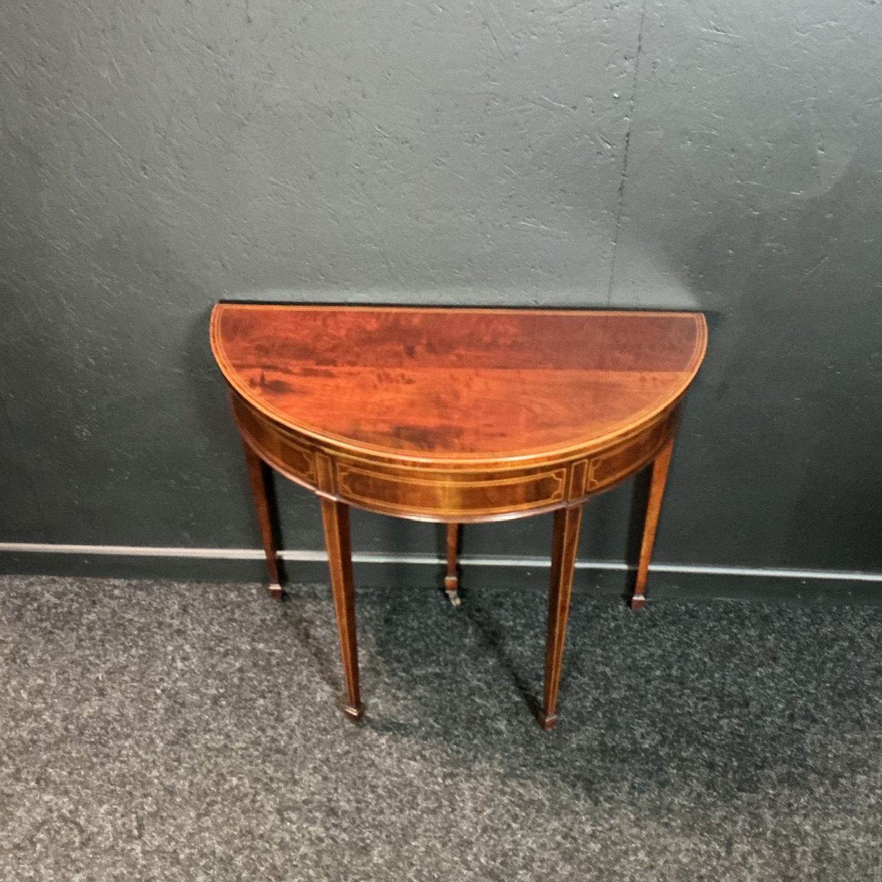 Hepplewhite Revival Mahogany Card Table