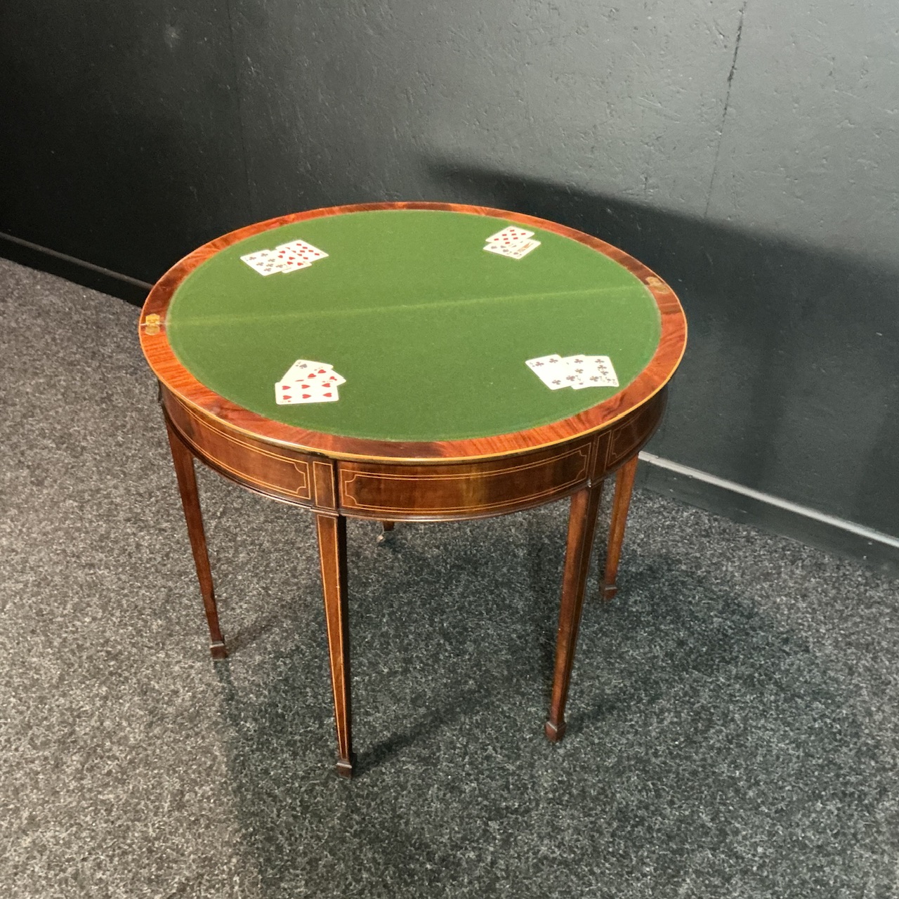 Hepplewhite Revival Mahogany Card Table - Image 7