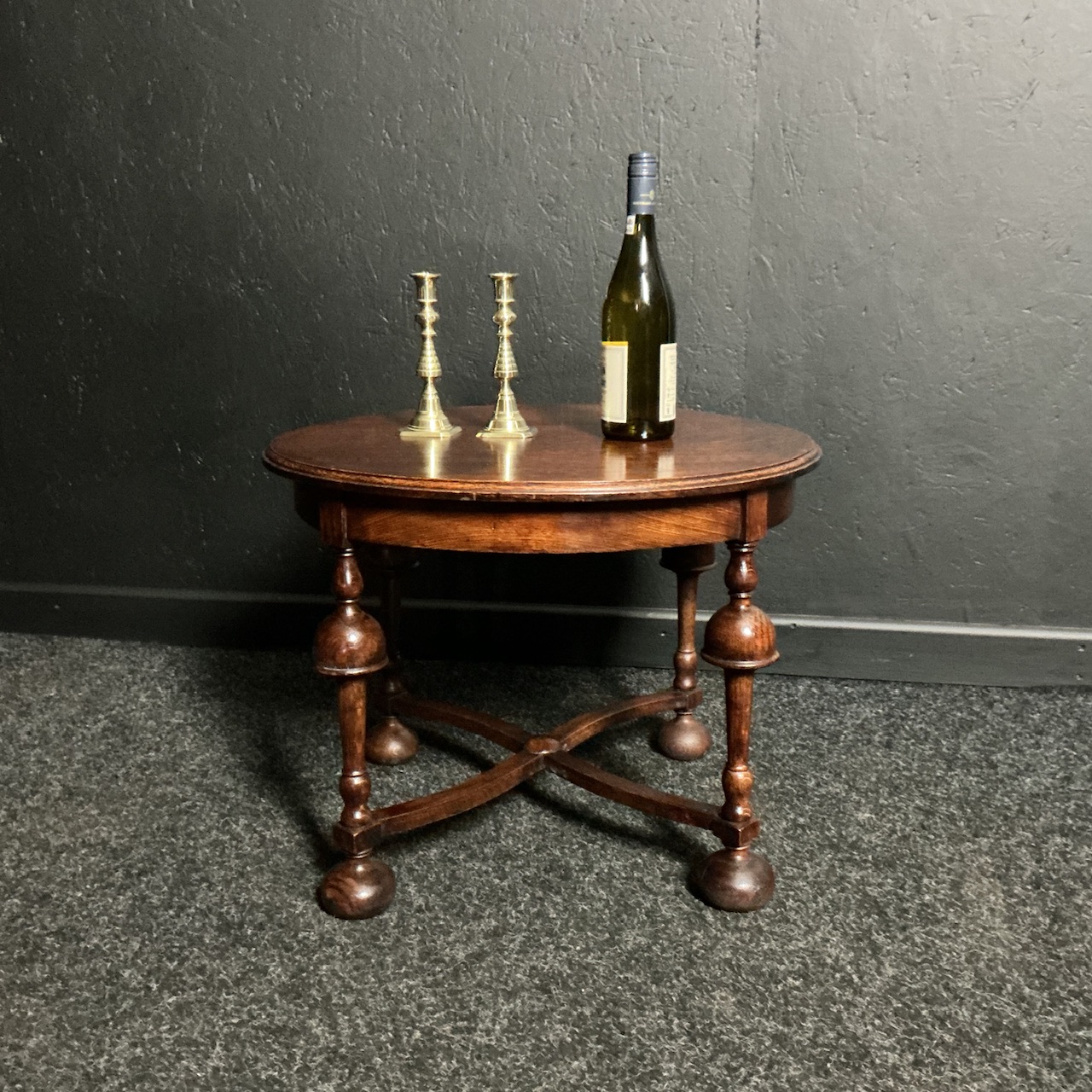 Alternative view of Pair of Victorian Brass Candlesticks