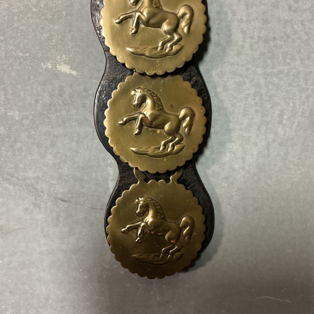 Alternative view of Victorian Horse Brass Martingale