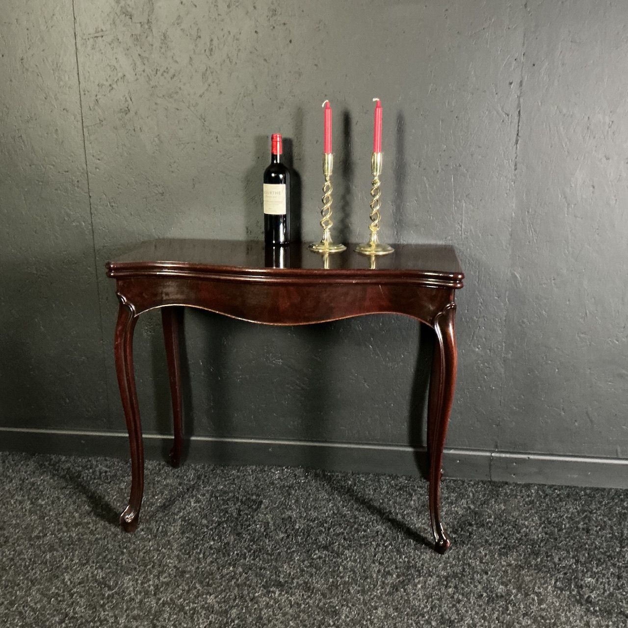 Alternative view of Pair of Brass Barley Twist Candlesticks