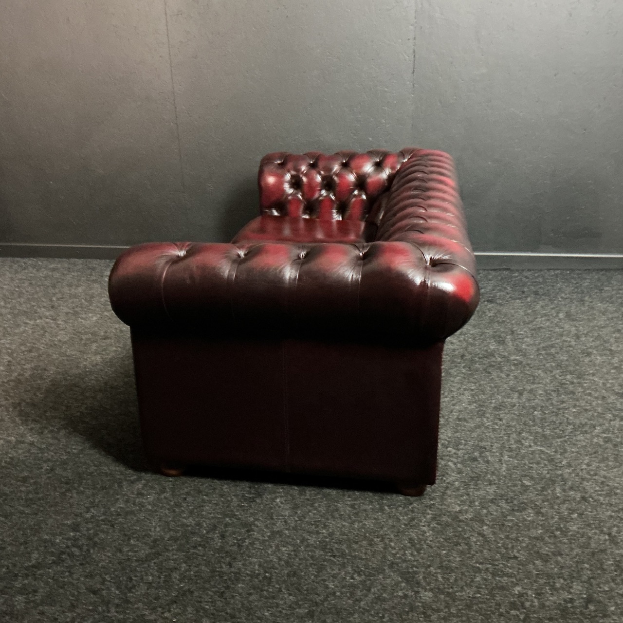 Alternative view of Oxblood Victorian Style Chesterfield