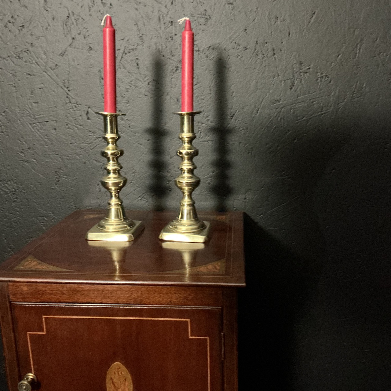 Pair of Victorian Brass Candlesticks - Image 3