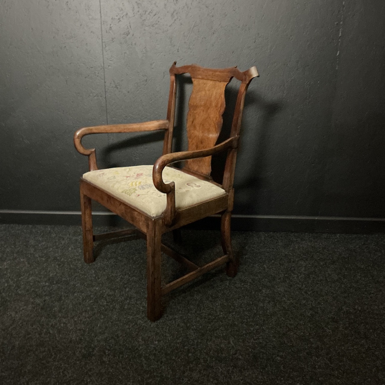 Alternative view of George 1st Walnut Armchair Circa 1720