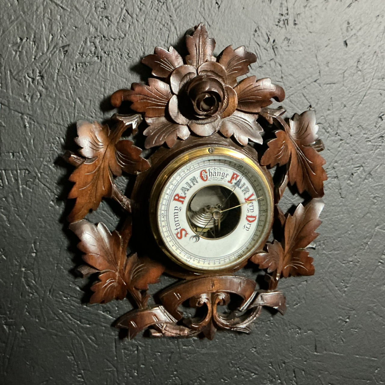 Alternative view of Antique Black Forest Style Barometer