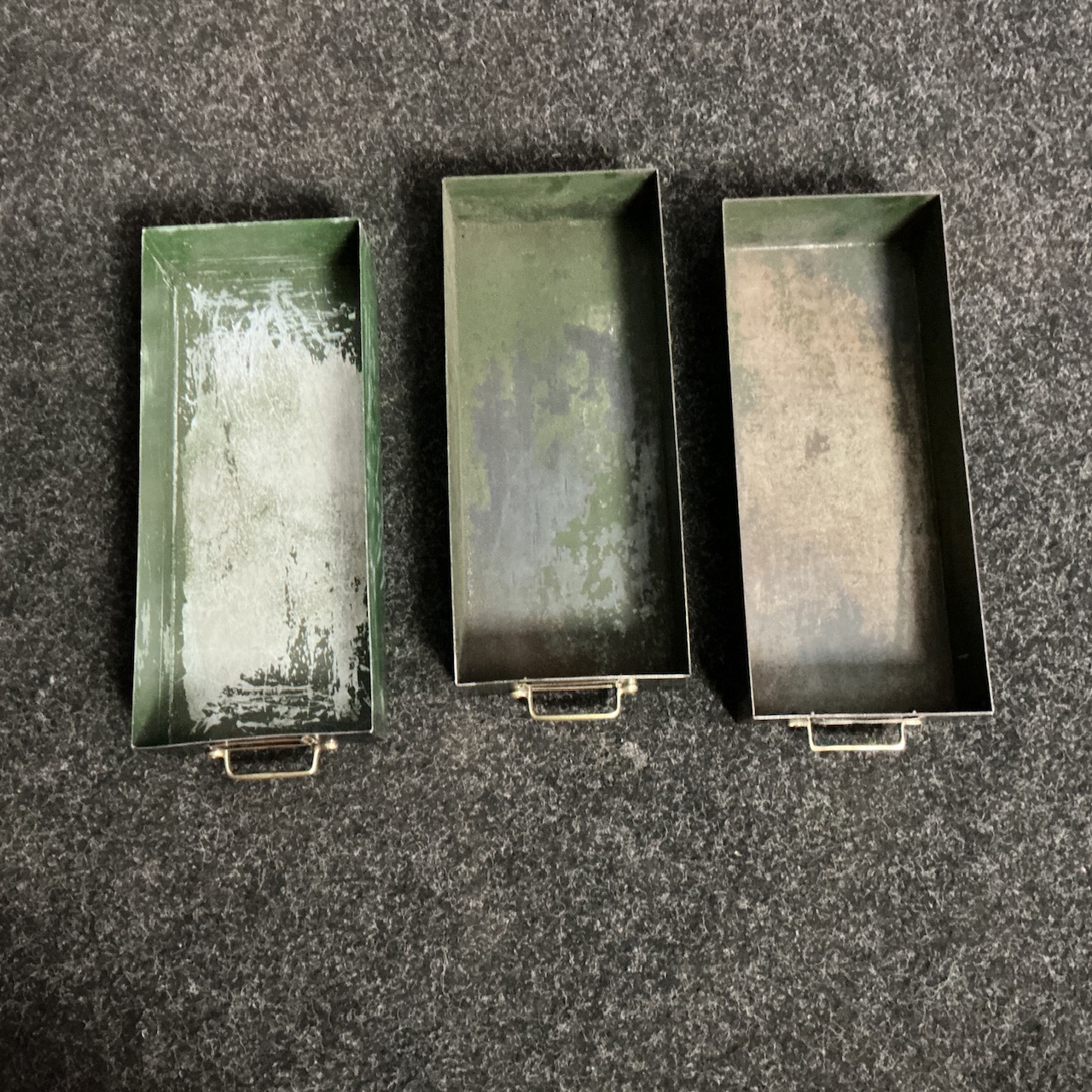 Antique Industrial Bank of Drawers - Image 6
