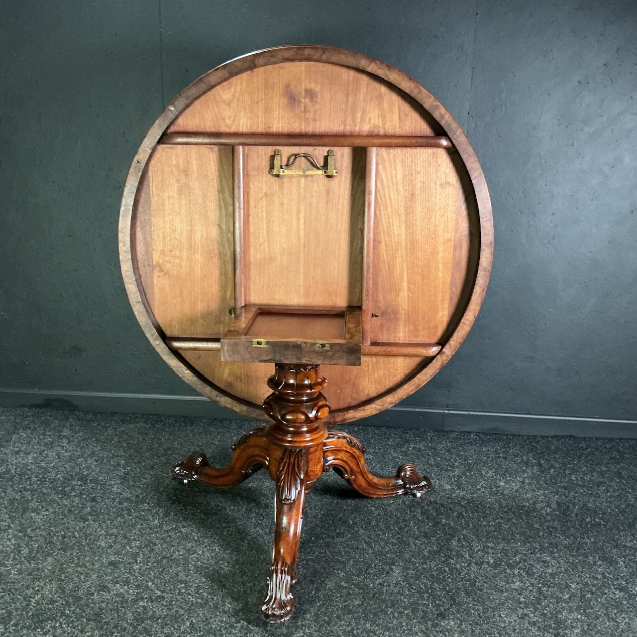 Victorian Burr Walnut Table - Image 8