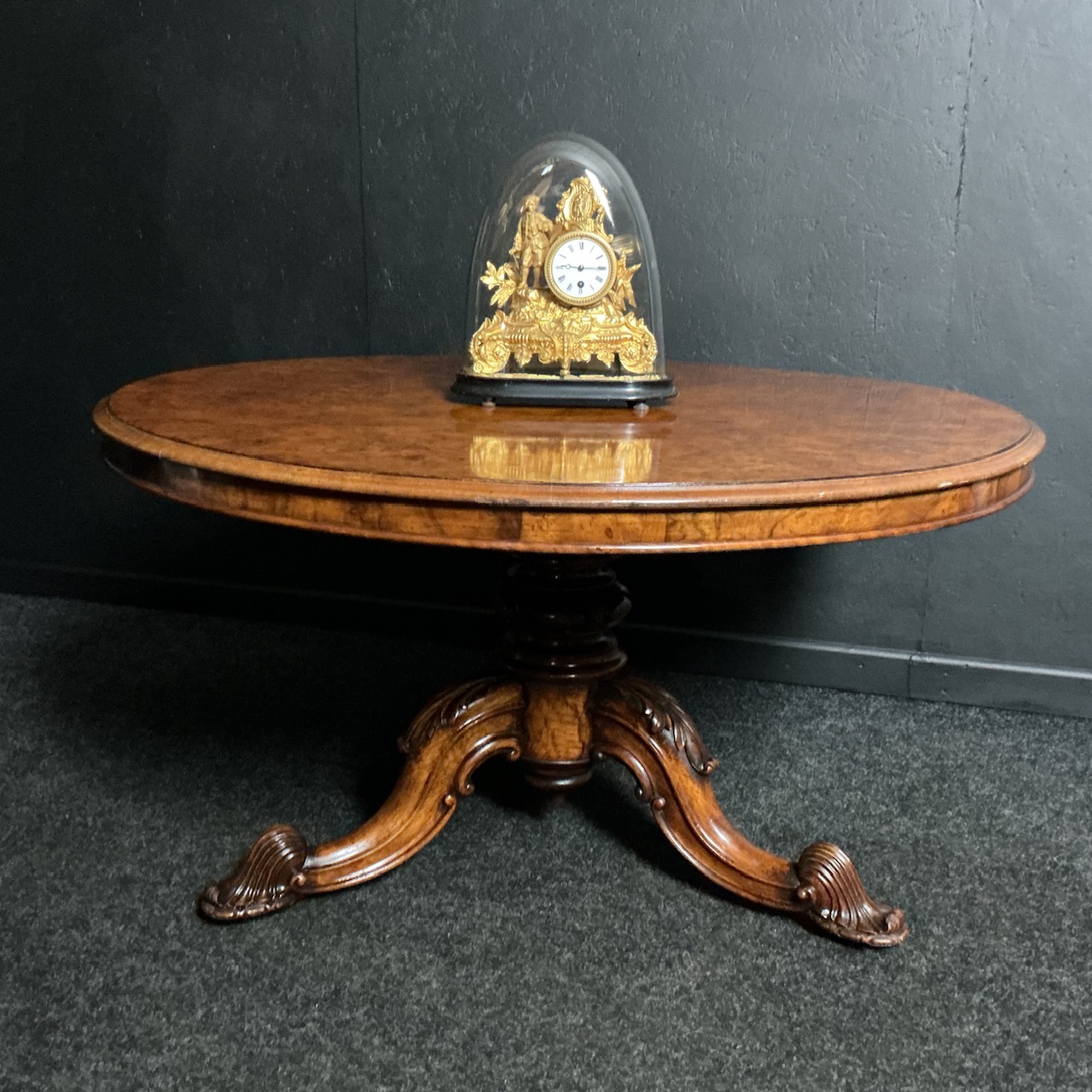 Victorian Burr Walnut Table - Image 6