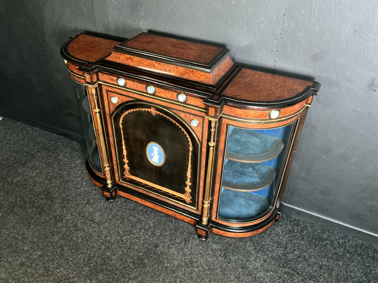 Aesthetic Movement Credenza. Att. Edwards And Roberts