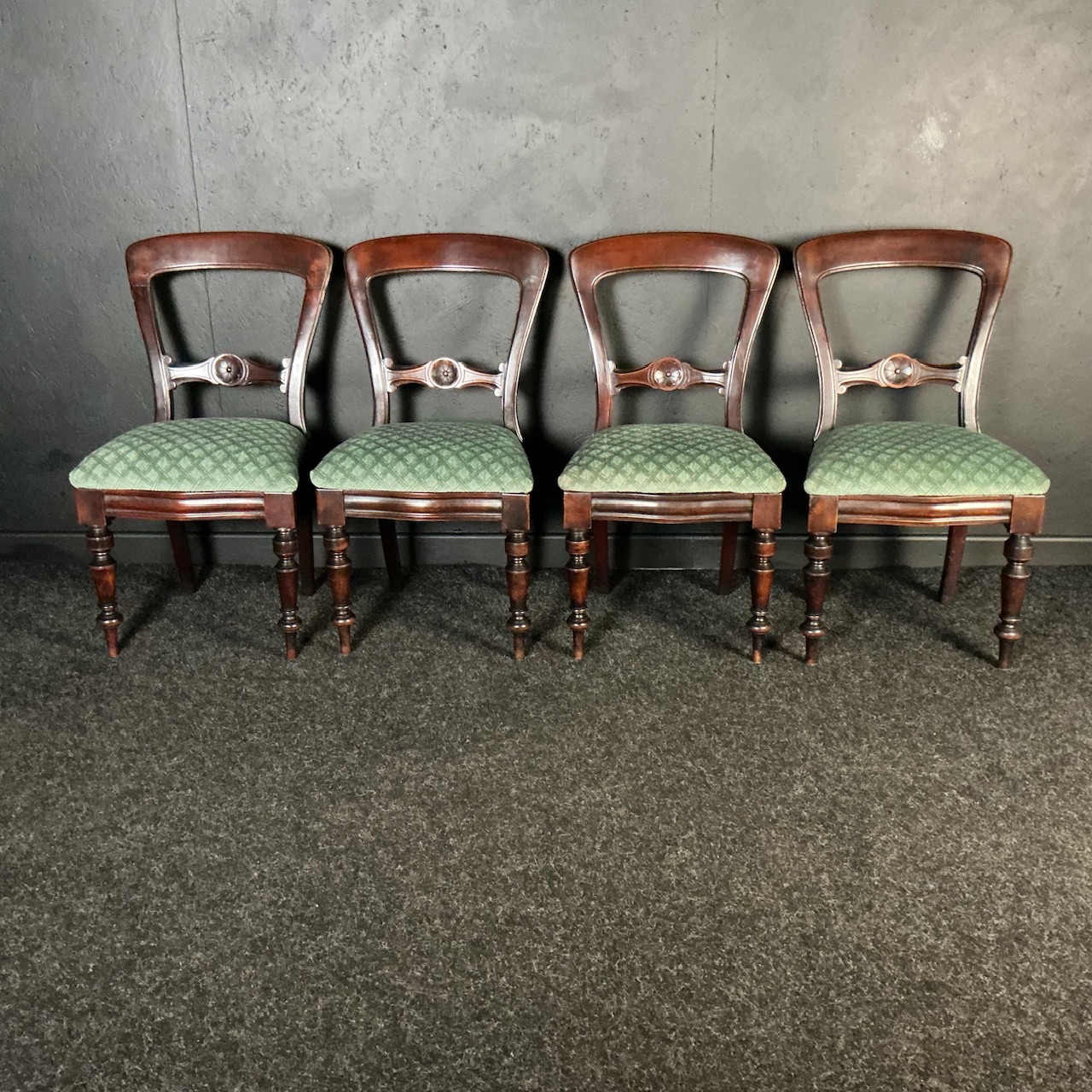 Set of 4 Victorian Mahogany Chairs