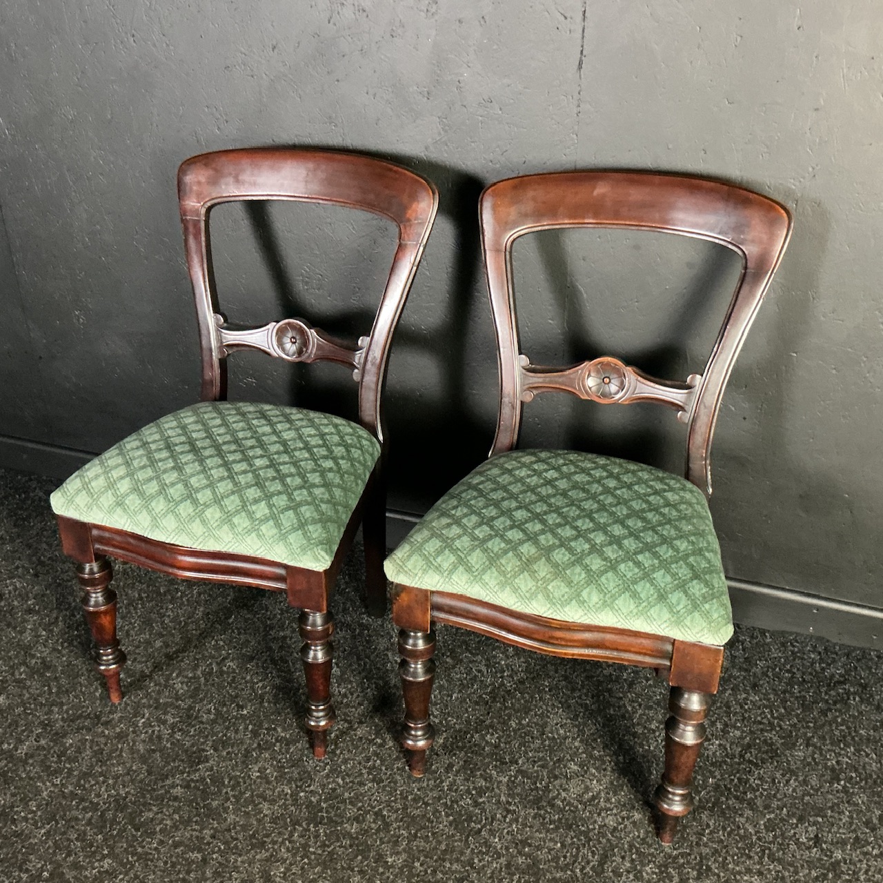 Alternative view of Set of 4 Victorian Mahogany Chairs