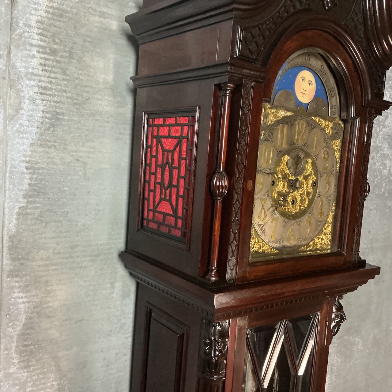 Edwardian Three Train Longcase Clock - Image 11