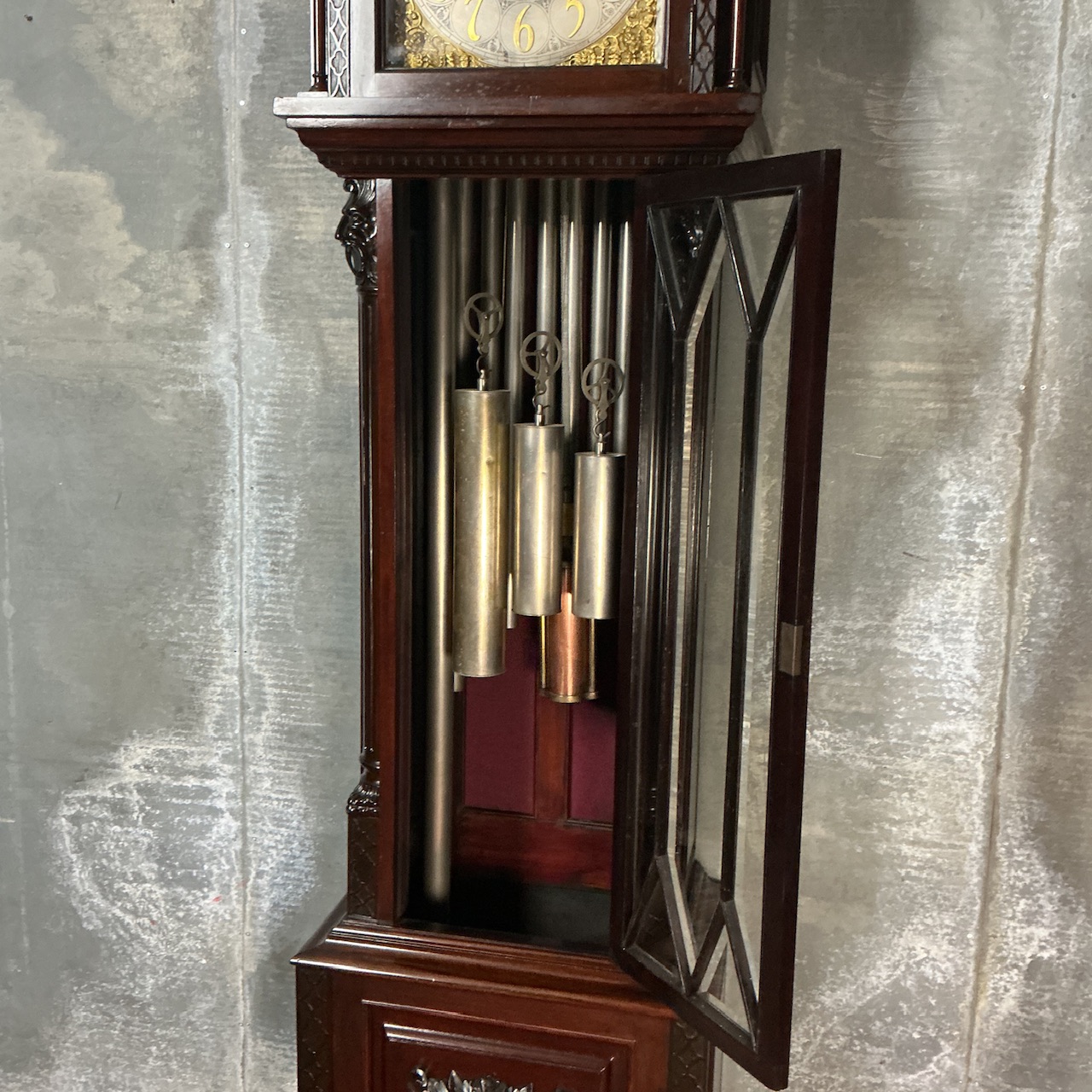 Edwardian Three Train Longcase Clock - Image 8
