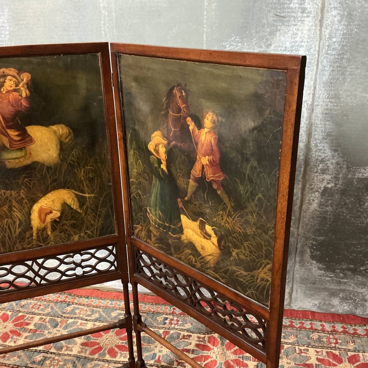 Edwardian Decorative Screen - Image 7