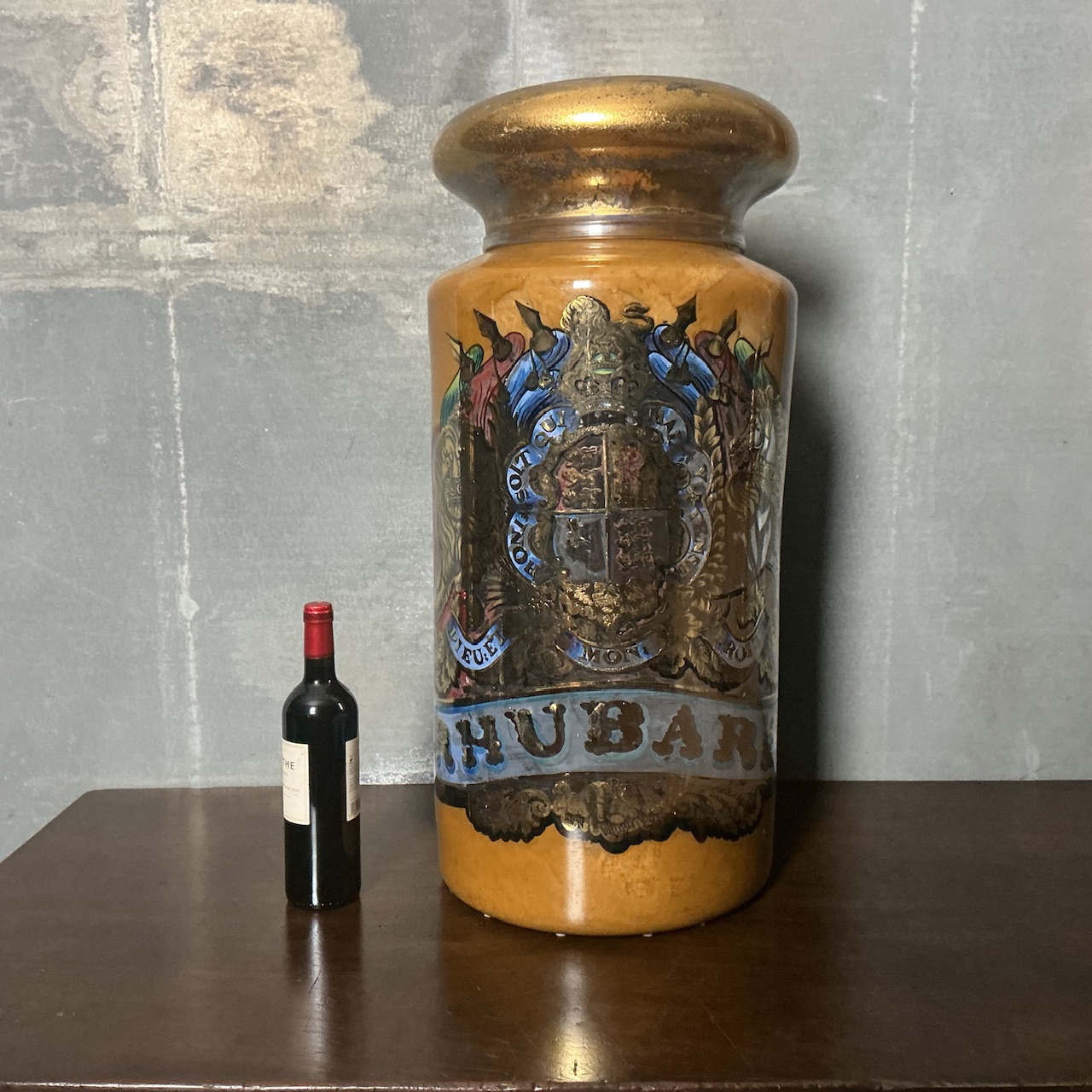 Huge Rhubarb Apothecary Jar