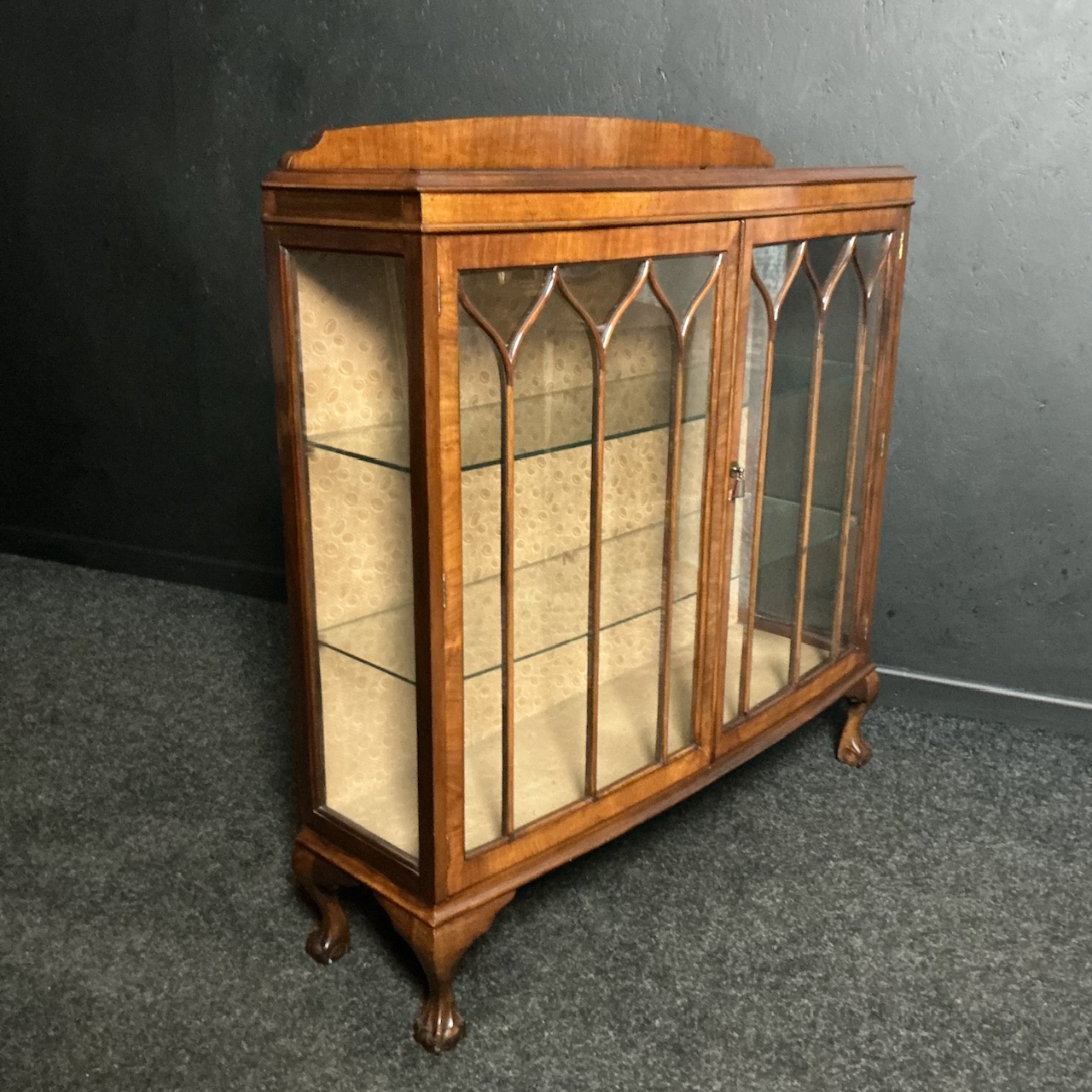 Alternative view of Antique Walnut Display Cabinet
